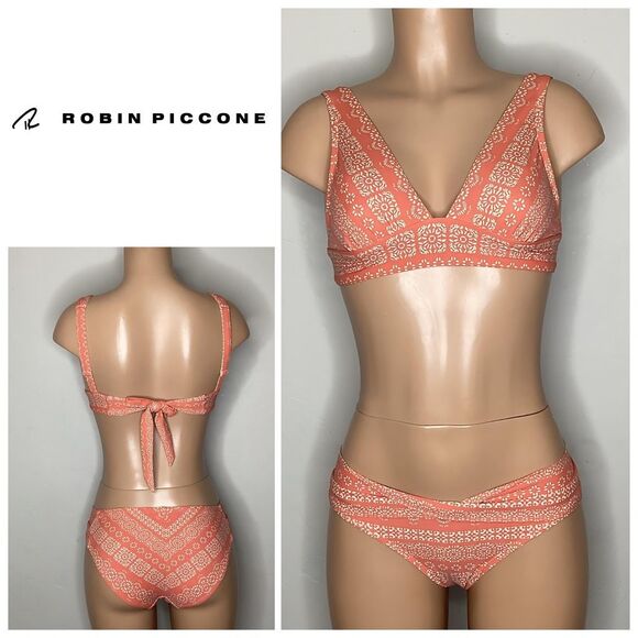 New. Robin Piccone v-neck bikini. Small. Retails $179 - Picture 1 of 8